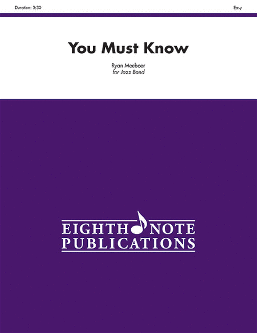 You Must Know You Must Know Jazz Ensemble scores gallery preview page 1