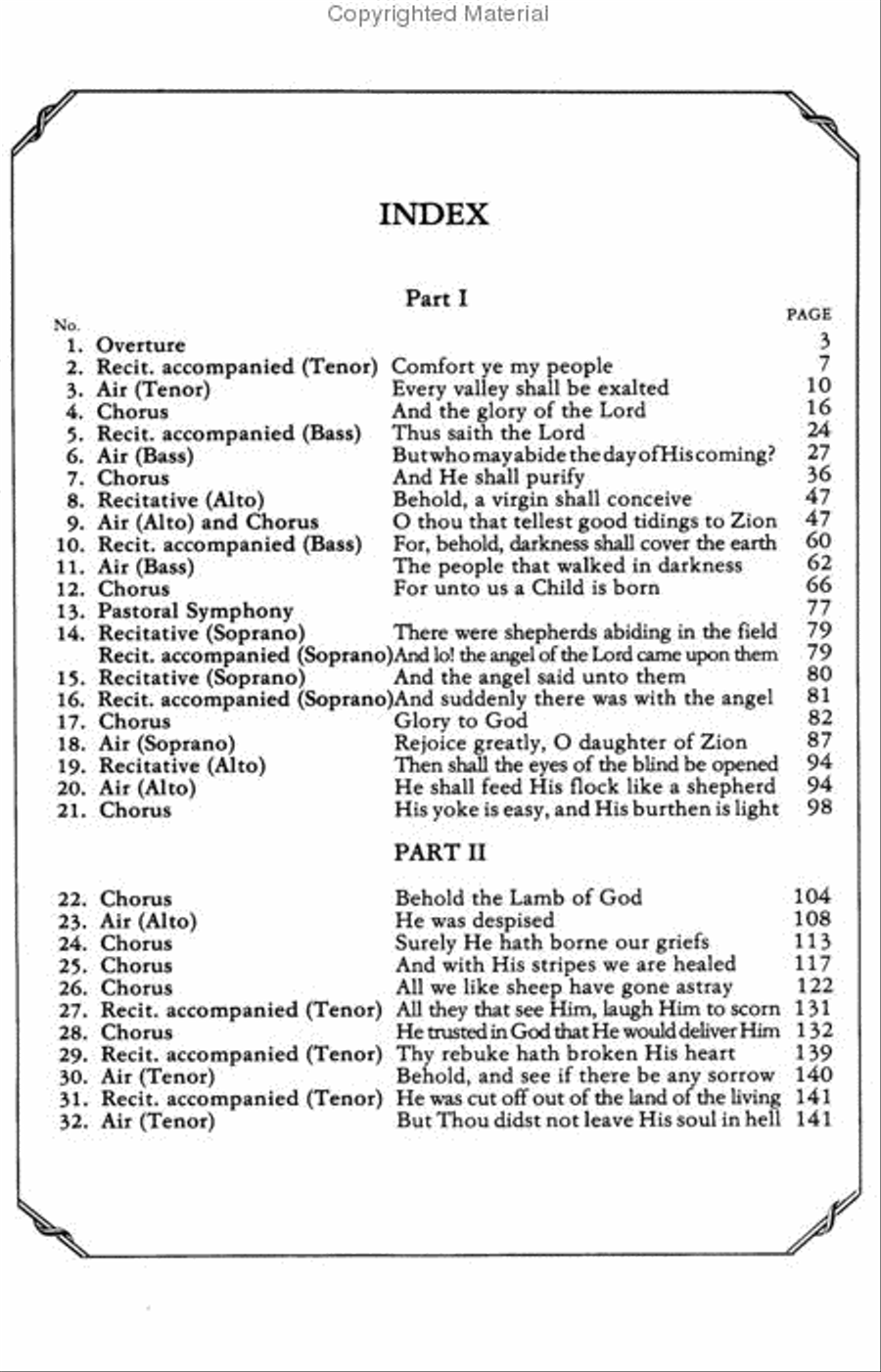 Messiah 4-Part scores gallery preview page 2