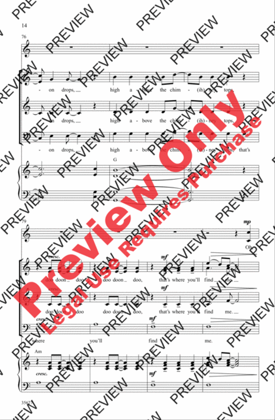 Over the Rainbow Over the Rainbow 3-Part scores gallery preview page 32
