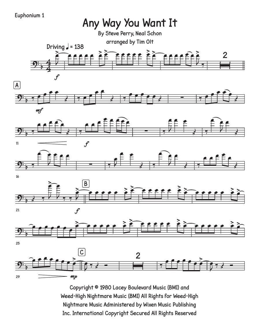Any Way You Want It Brass Quartet scores gallery preview page 6