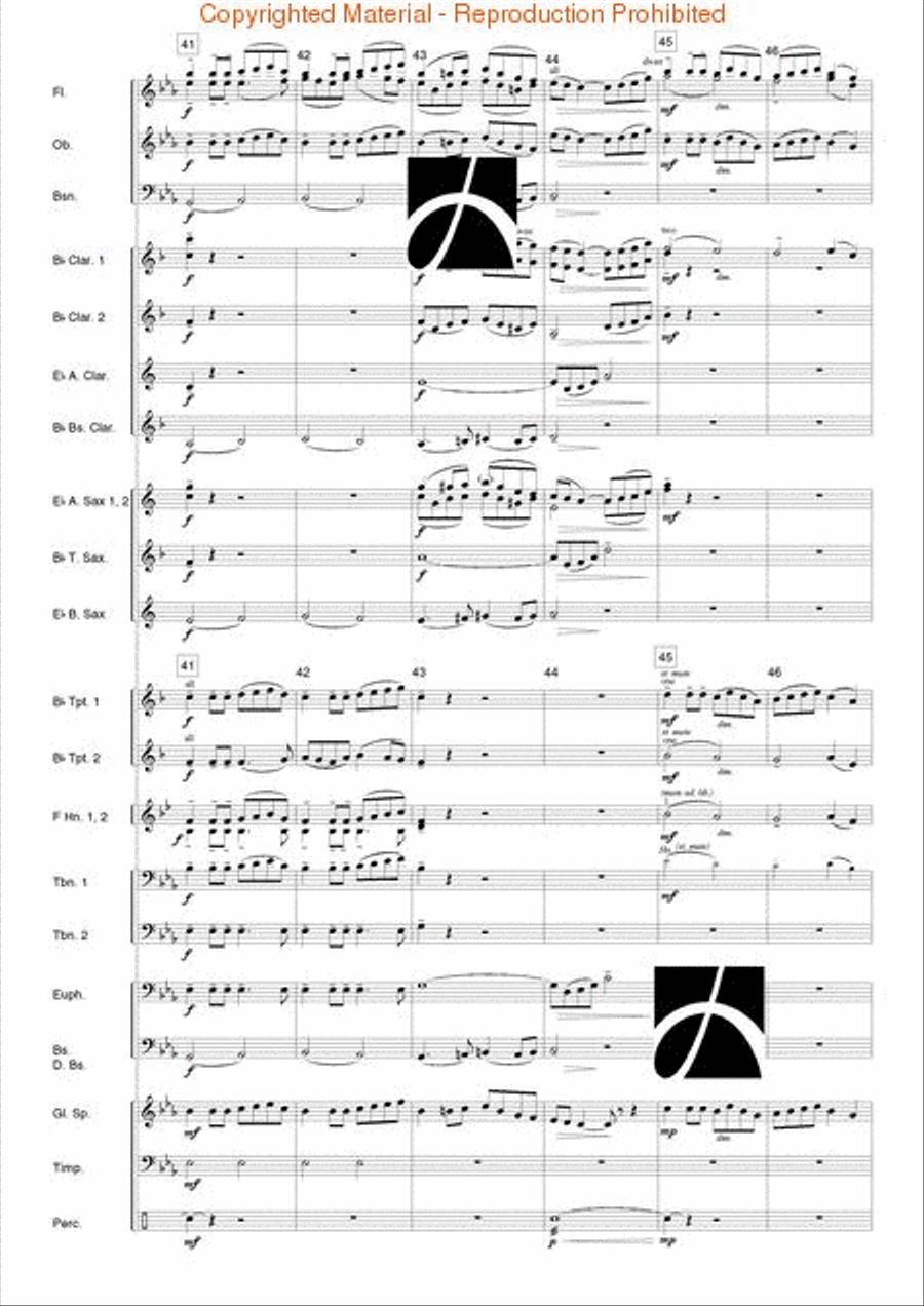 Moment Musical Moment Musical Concert Band scores gallery preview page 9
