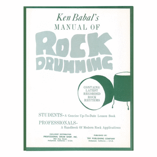 Book cover for Manual Of Rock Drumming