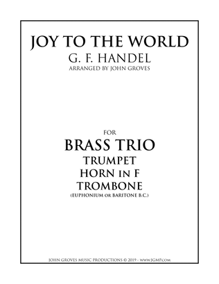 Book cover for Joy To The World - Trumpet, Horn, Trombone (Brass Trio)