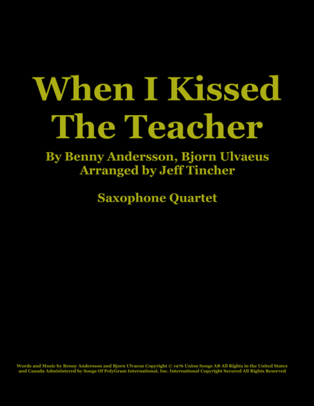 When I Kissed The Teacher image number null