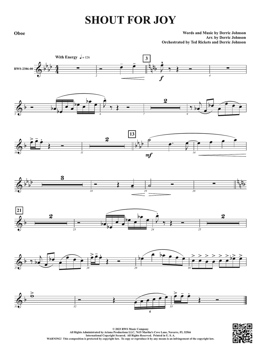 Shout for Joy: Oboe