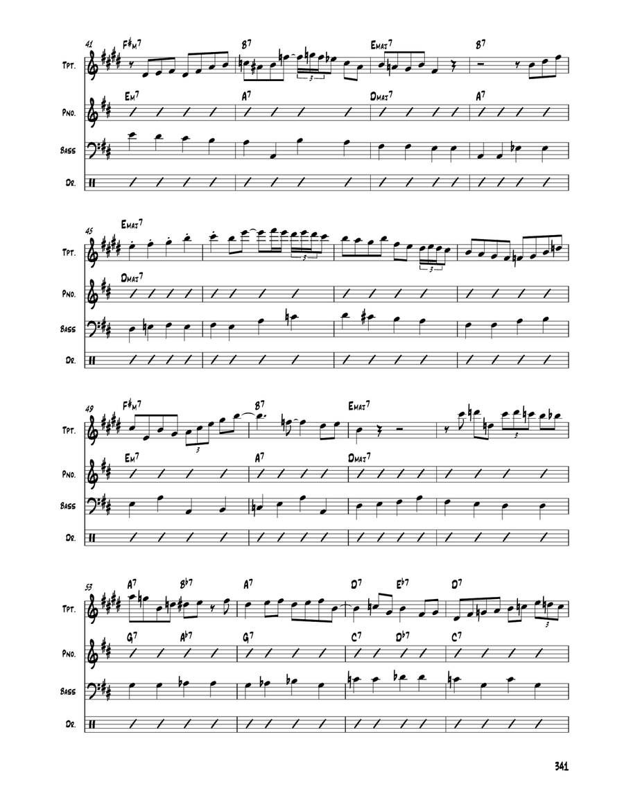 Relaxin' With Lee Saxophone Solo scores gallery preview page 4