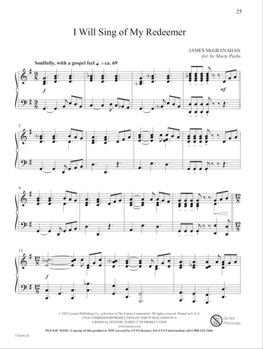 Measureless the Love of God Piano Solo scores gallery preview page 16