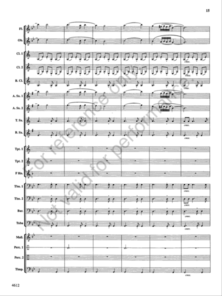 Themes from the Nutcracker Concert Band scores gallery preview page 16