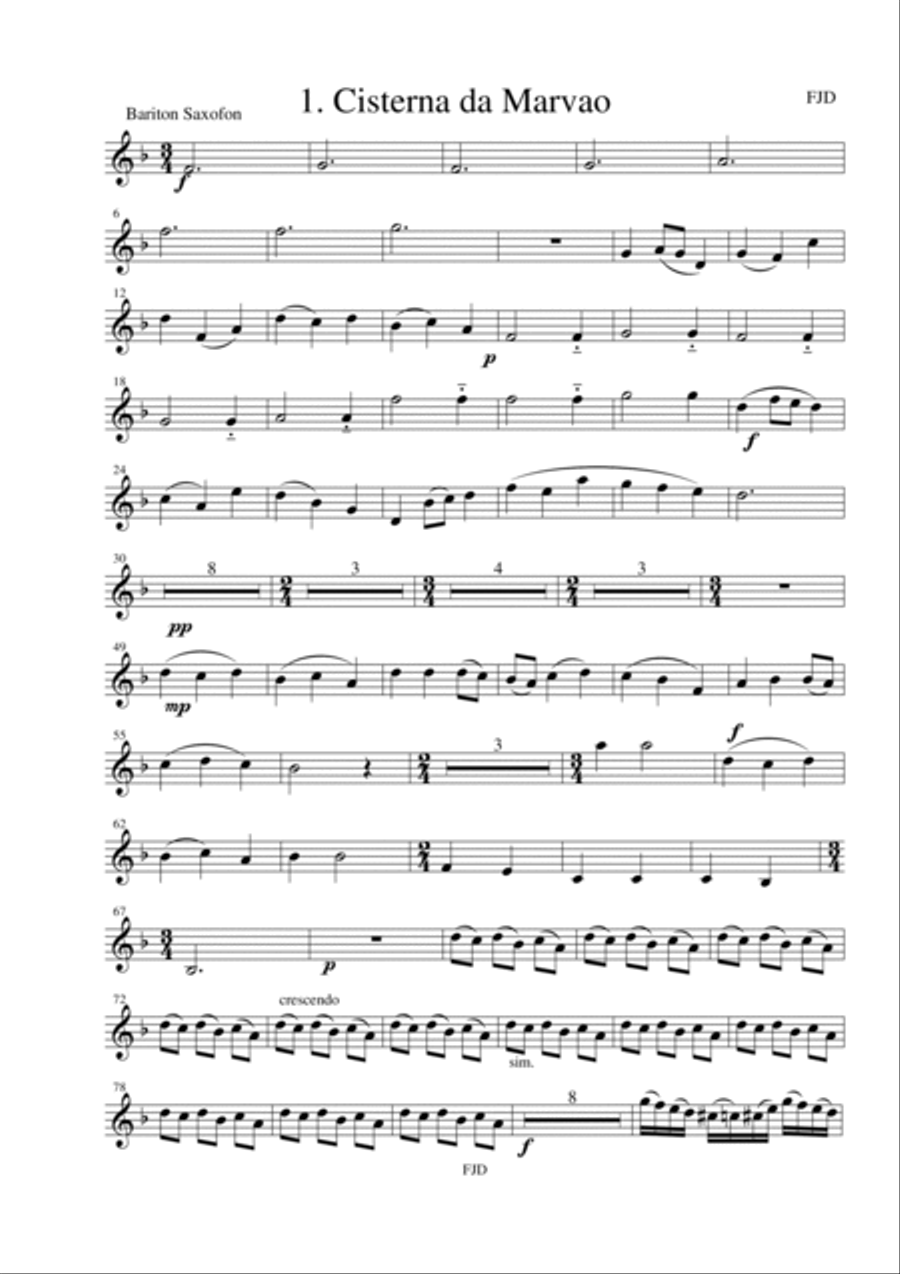 A cisterna de Marvão A cisterna de Marvão Woodwind Quartet scores gallery preview page 5