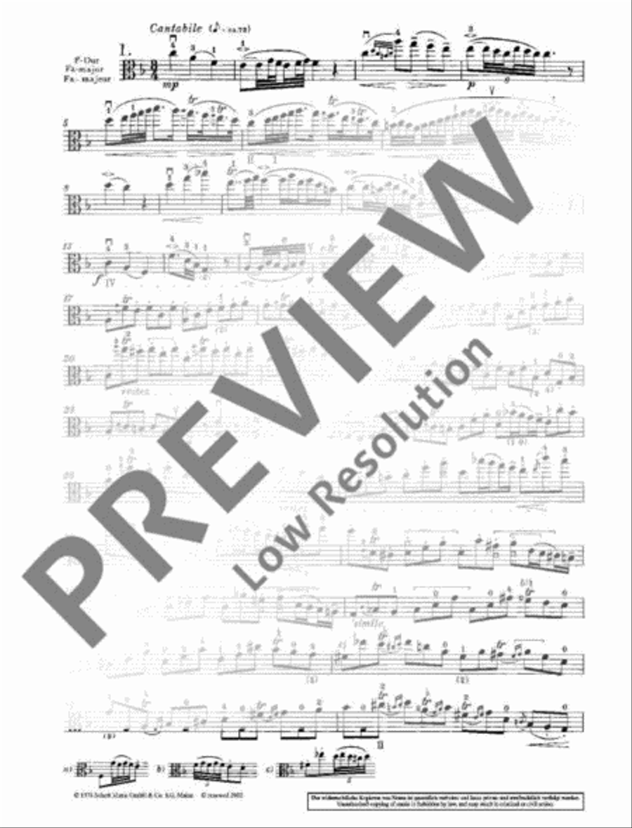 24 Caprices Viola Solo scores gallery preview page 11