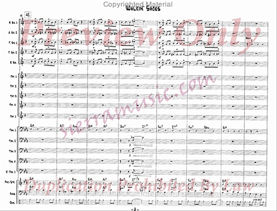 Walkin' Shoes Walkin' Shoes Jazz Ensemble scores gallery preview page 7