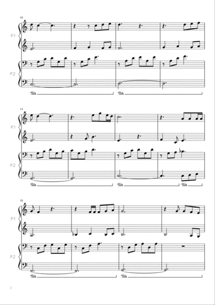 Happy Xmas (War Is Over) Happy Xmas (War Is Over) Piano scores gallery preview page 2