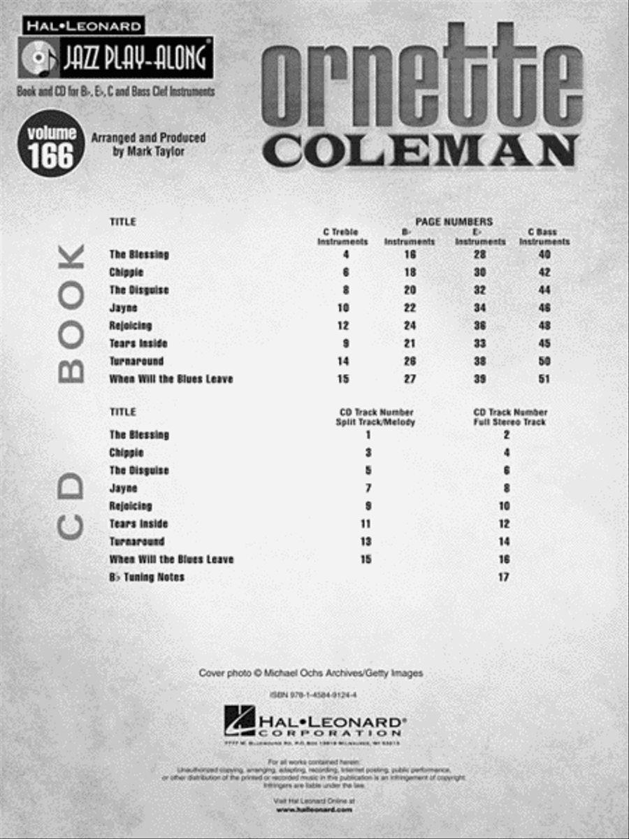 Ornette Coleman Ornette Coleman C Instrument scores gallery preview page 3