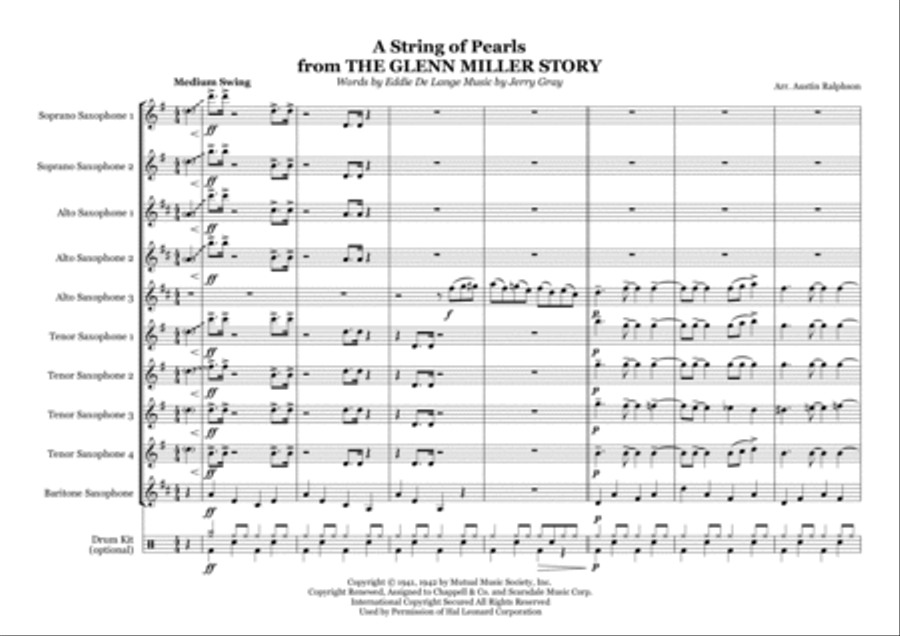 A String Of Pearls Woodwind Ensemble scores gallery preview page 3