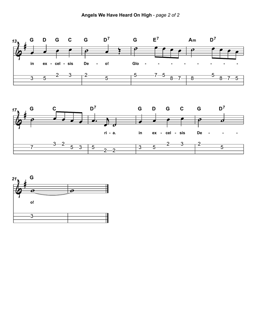Easy Ukulele Christmas (with TAB) Ukulele scores gallery preview page 3