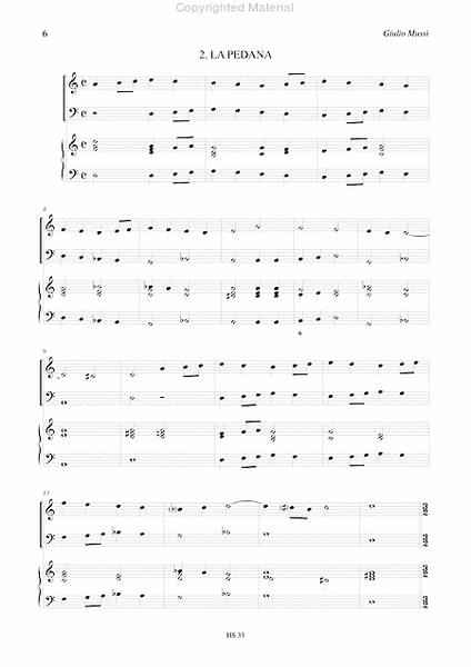 La Brunetta, La Pedana. 2 Instrumental Canzonas (Venezia 1620) for Violin, Violoncello and Continuo