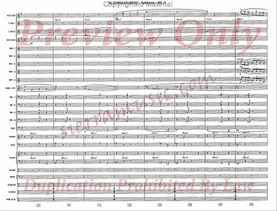 El Congo Valiente Jazz Ensemble scores gallery preview page 32