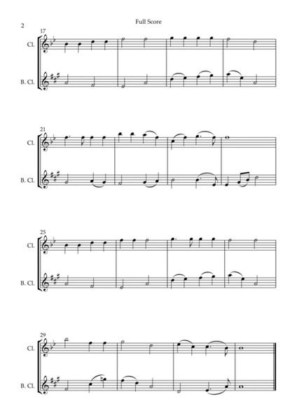Holy, Holy, Holy (Traditional Christian Song) for Clarinet in A & Bass Clarinet in Bb Duo image number null