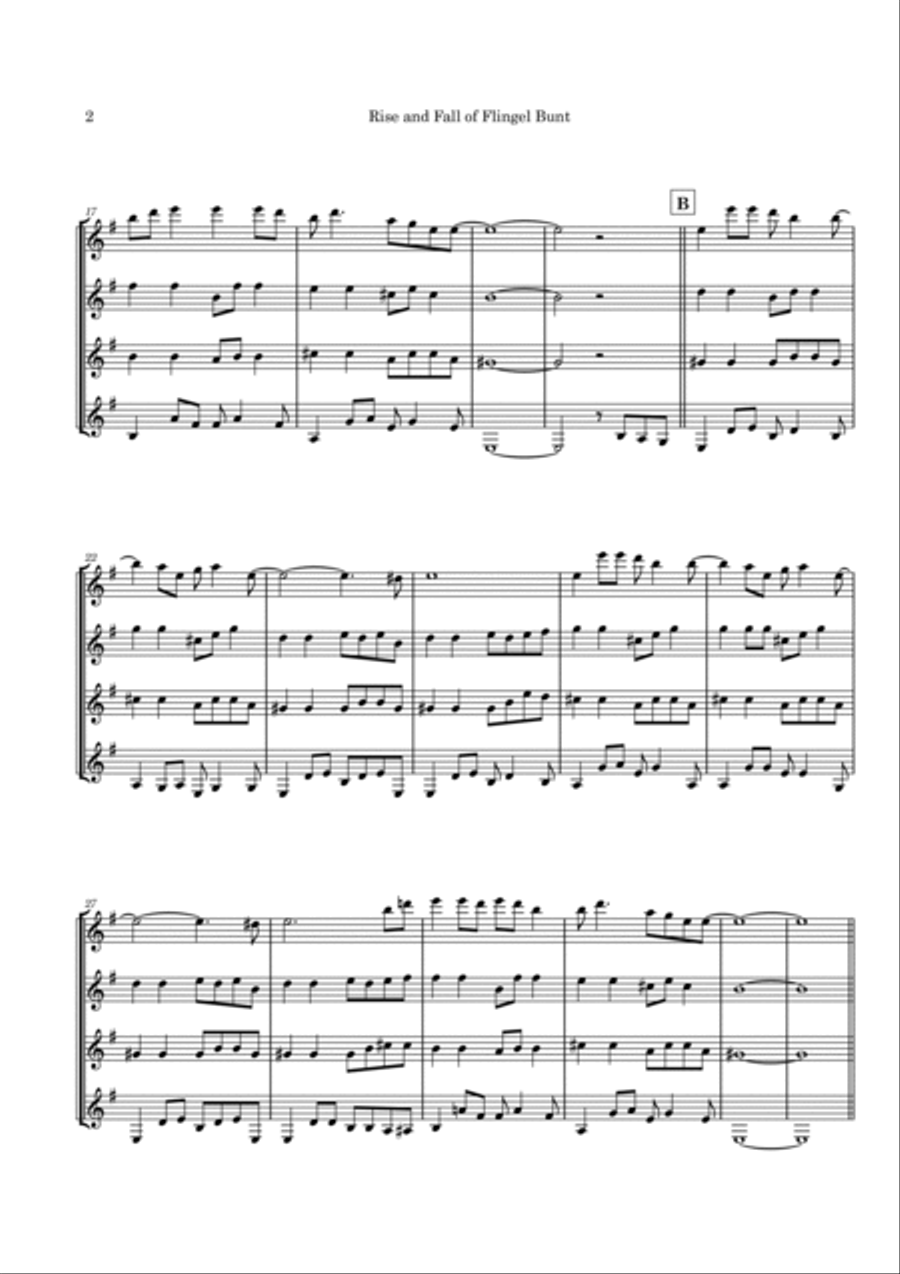 Rise And Fall Of Flingel Bunt Guitar Ensemble scores gallery preview page 5