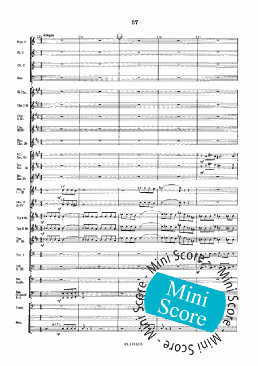 Overture for an Imaginary Play Concert Band scores gallery preview page 41