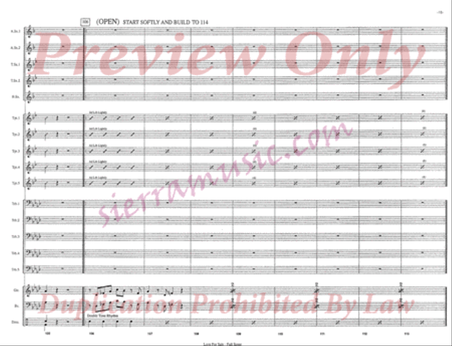 Love For Sale Jazz Ensemble scores gallery preview page 16