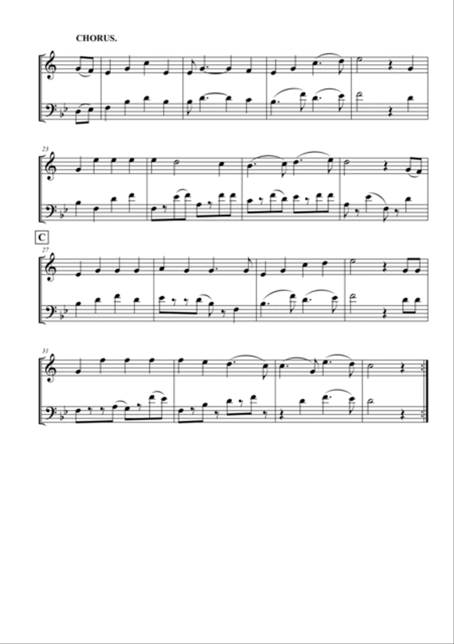 Yellow Rose of Texas Brass Duet scores gallery preview page 2