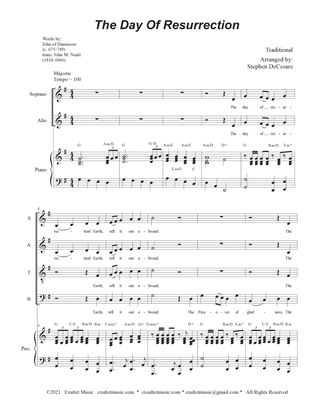Book cover for The Day Of Resurrection (SATB - Piano accompaniment)