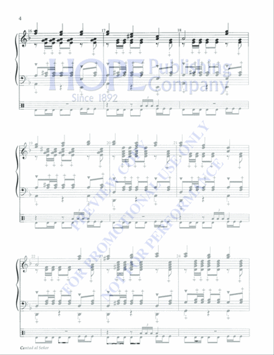 Cantad al Senor 5-Octaves scores gallery preview page 4