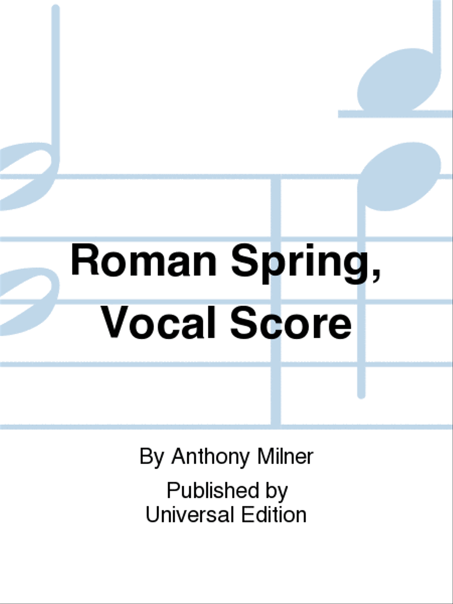 Roman Spring, Vocal Score Voice scores gallery preview page 1