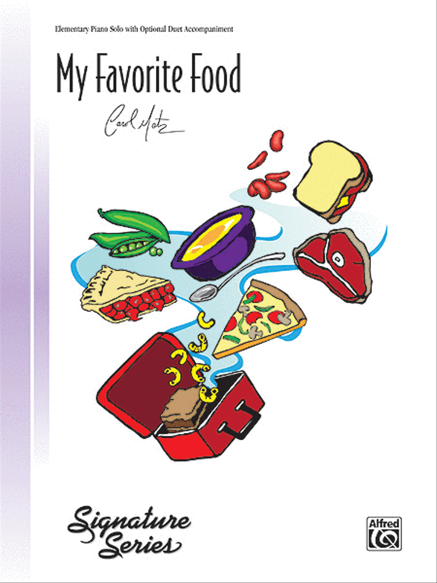 My Favorite Food Easy Piano scores gallery preview page 1