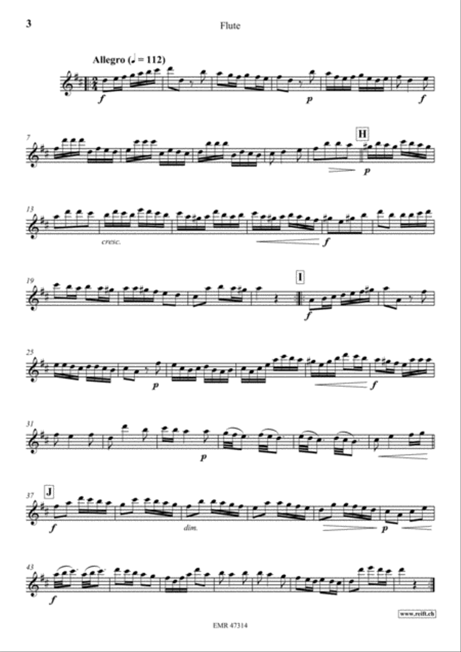 Concerto D Major Flute Solo scores gallery preview page 4