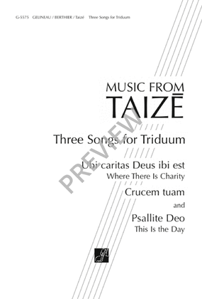 Book cover for Three Songs for Triduum