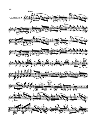 Paganini: Twenty-Four Caprices, Op. 1 No. 10