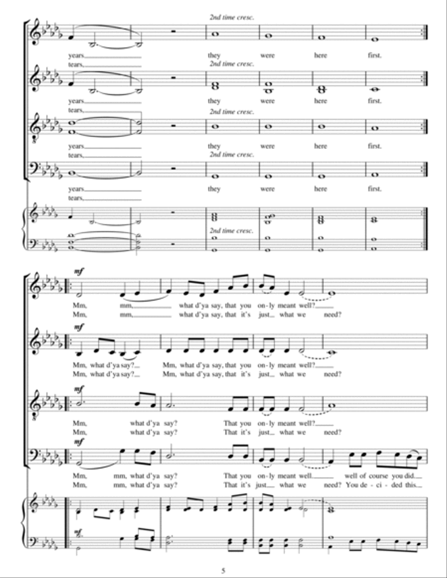 Hide And Seek 4-Part scores gallery preview page 5