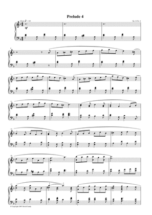 Prelude for solo piano, Op. 16, No 4