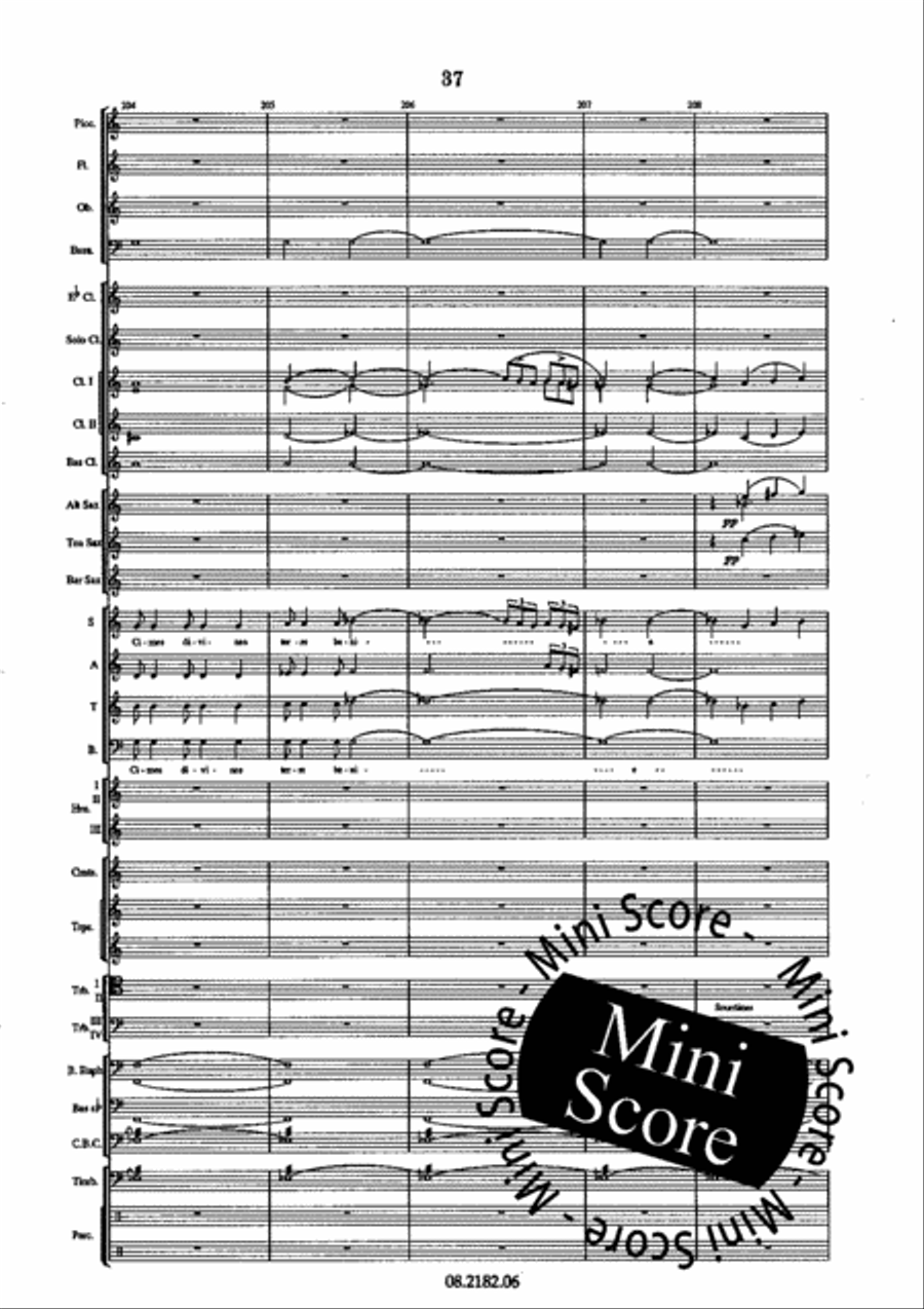 Oratorio Olympique SATB/Harmonie 4-Part scores gallery preview page 41