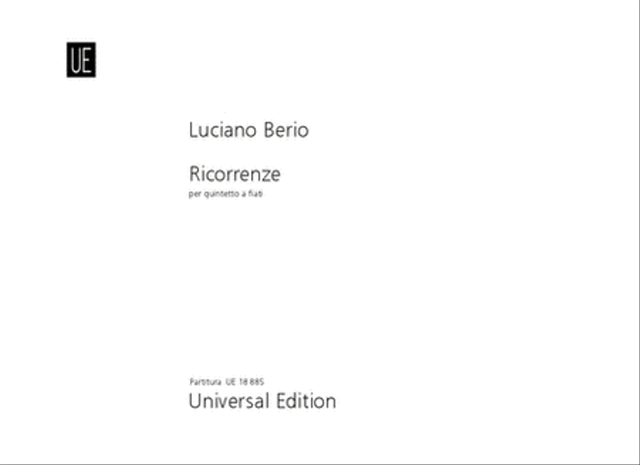 Ricorrenze, Score Ricorrenze, Score Score scores gallery preview page 1