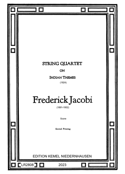 String quartet on Indian themes, 1924