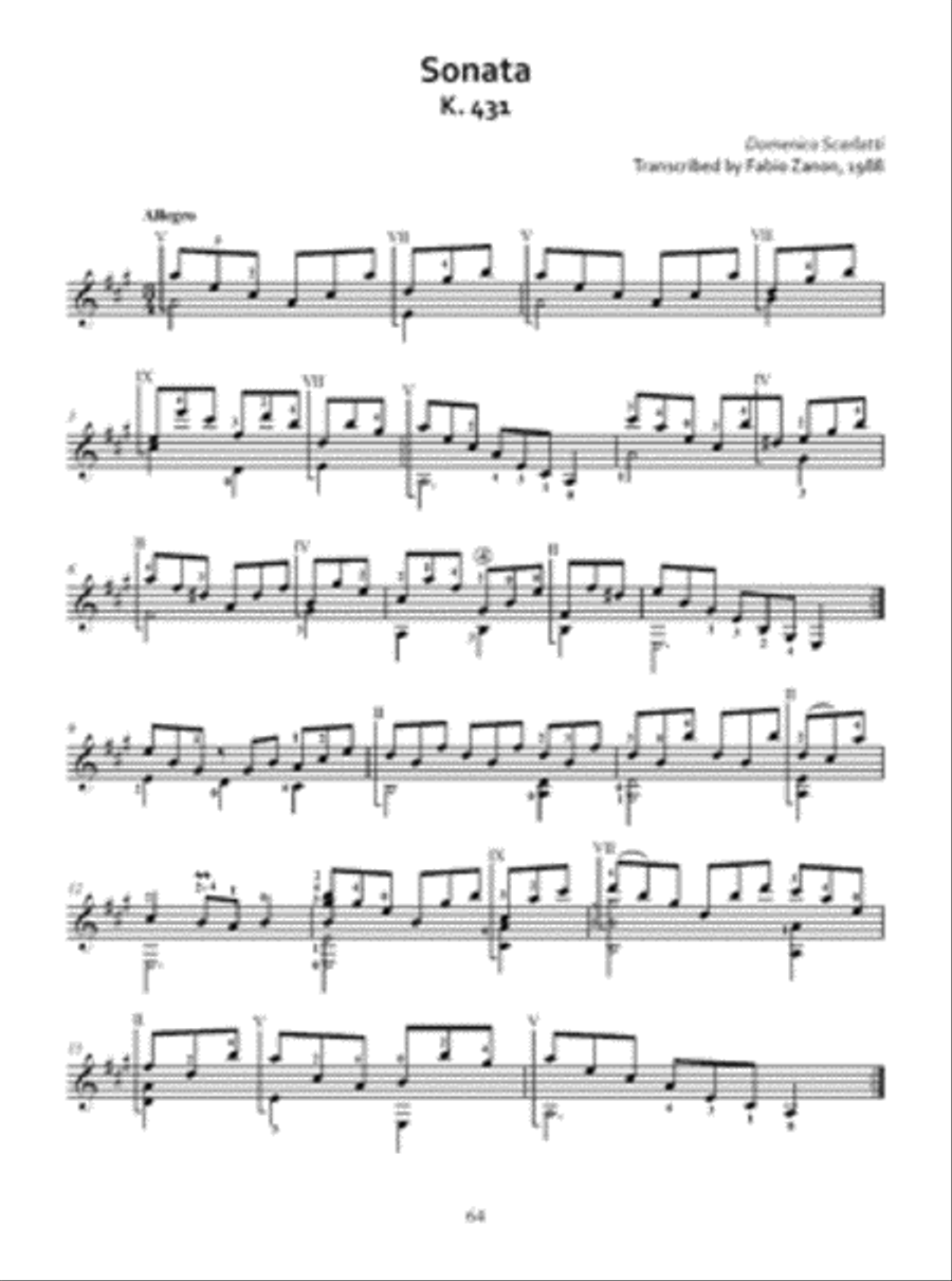 Domenico Scarlatti: 30 Sonatas Acoustic Guitar scores gallery preview page 4