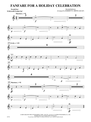 Fanfare for a Holiday Celebration: (wp) B-flat Tuba T.C.