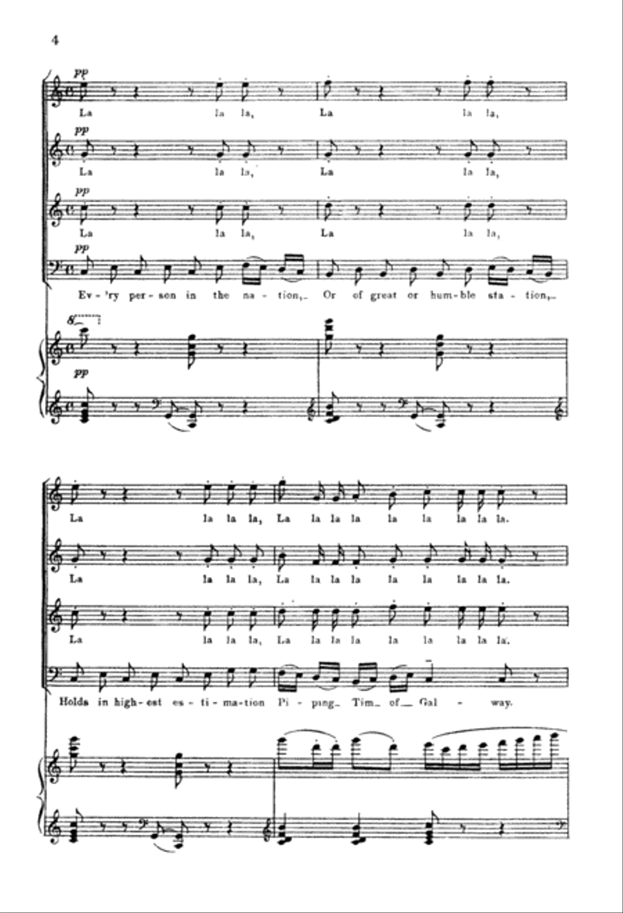 The Galway Piper 4-Part scores gallery preview page 3