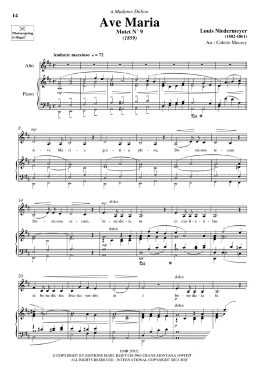 100 Ave Maria Volume 8 Alto Voice scores gallery preview page 7