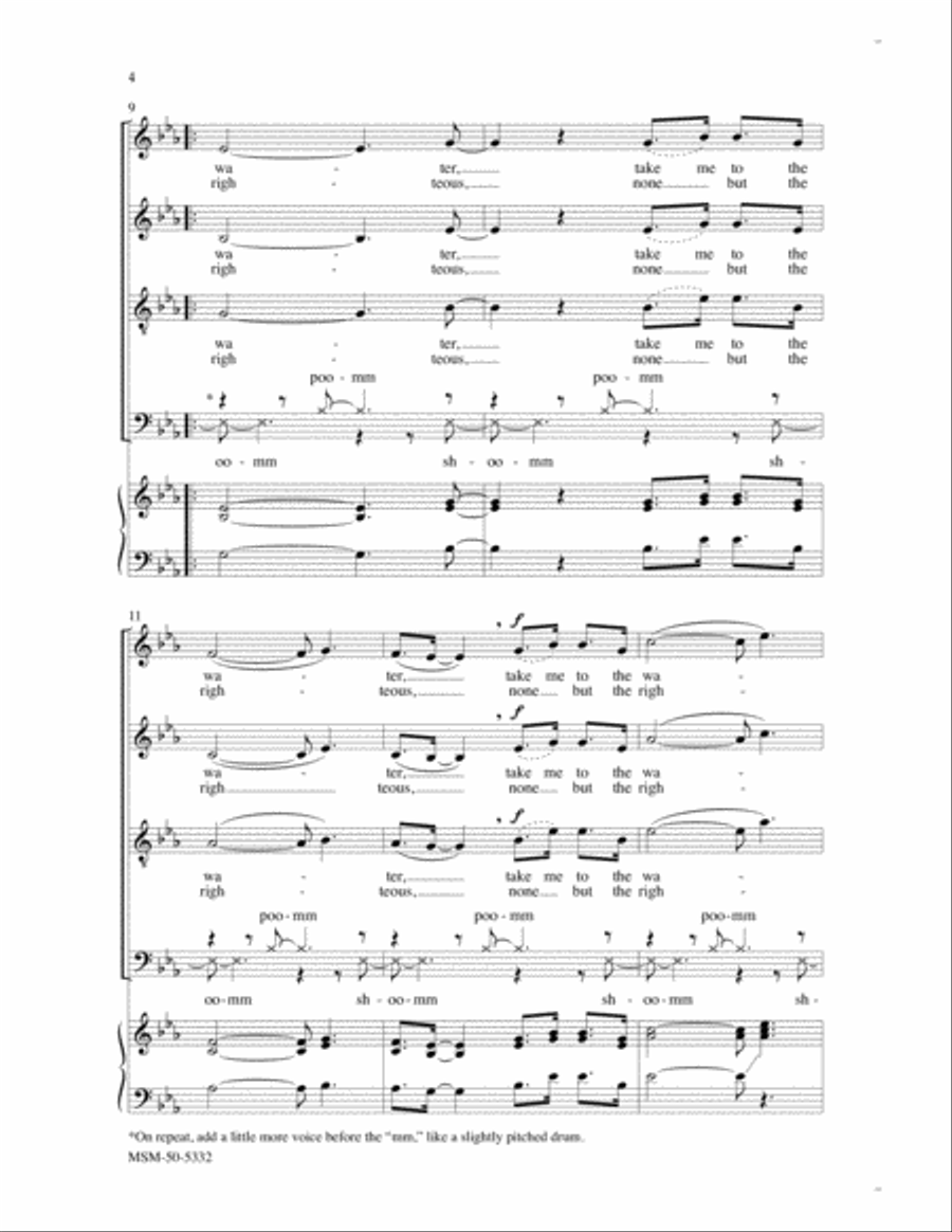 Take Me to the Water Divisi scores gallery preview page 4