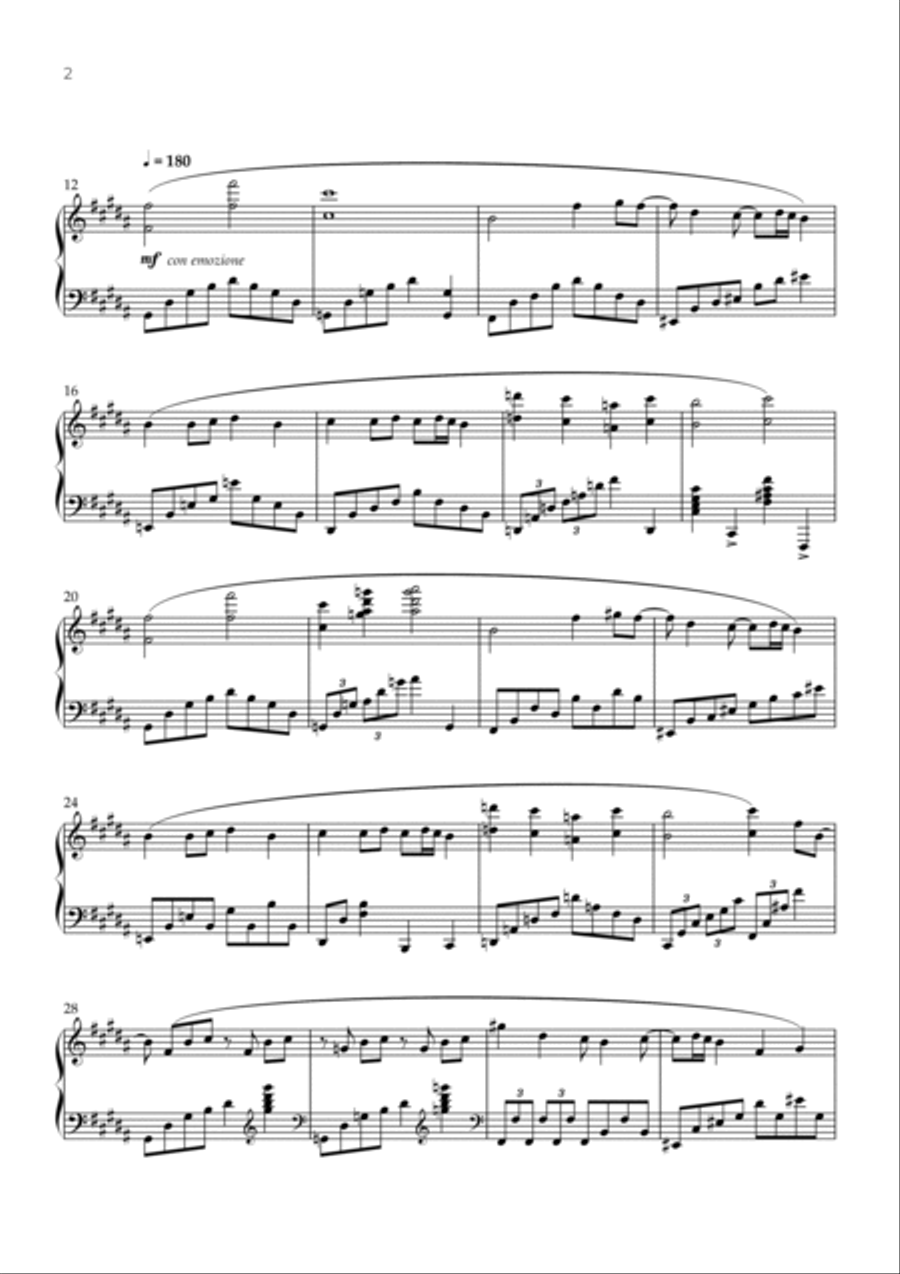 Hopes & Dreams Save The World His Theme Piano Solo scores gallery preview page 2