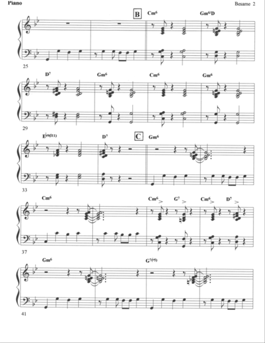 Bésame Mucho Bésame Mucho Jazz Ensemble scores gallery preview page 5