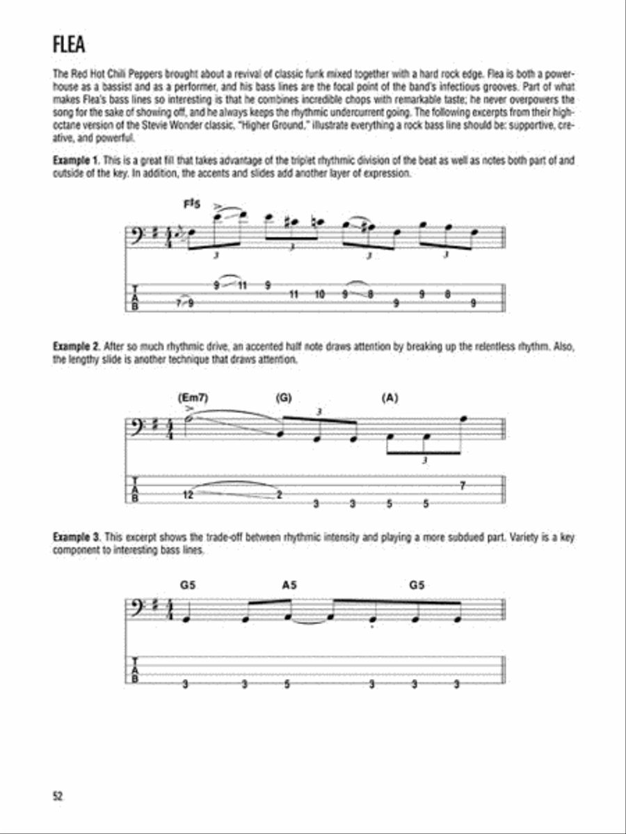 Rock Bass Bass Guitar Tablature scores gallery preview page 6