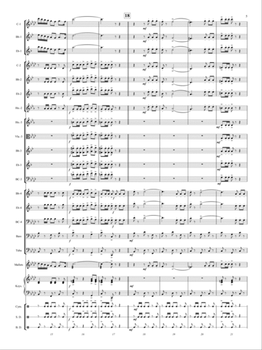 El Relicario Concert Band scores gallery preview page 4