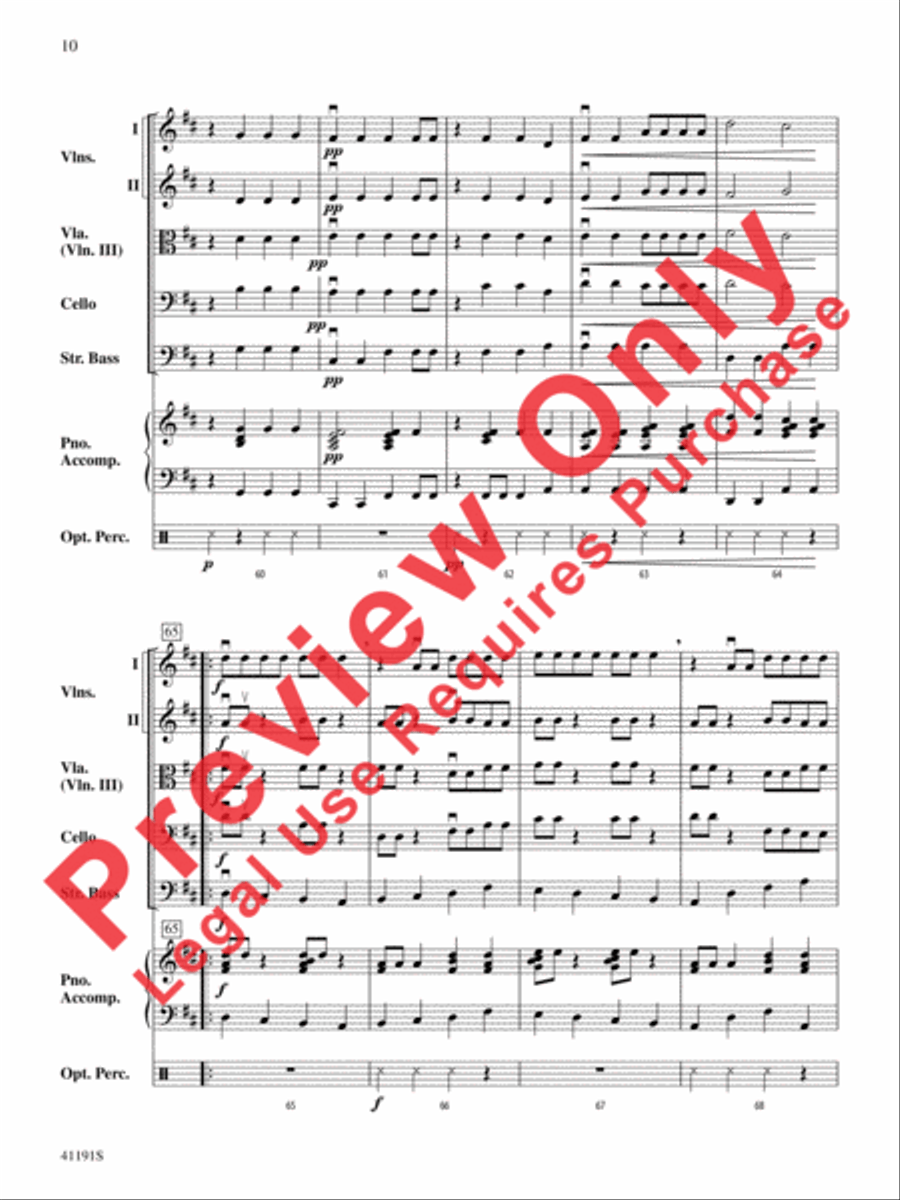Dry Bones Dry Bones String Orchestra scores gallery preview page 11