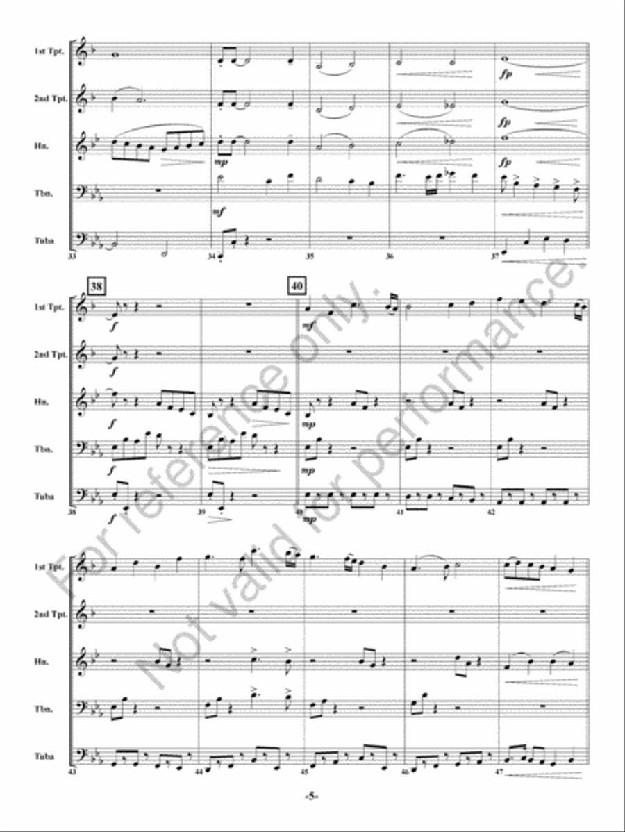 Hero Brass Quintet scores gallery preview page 6