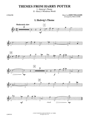 Harry Potter, Themes from: Flute
